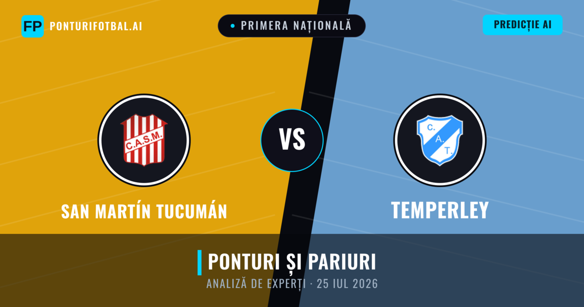 San Martín Tucumán vs Temperley — pronostic și avancronică meci