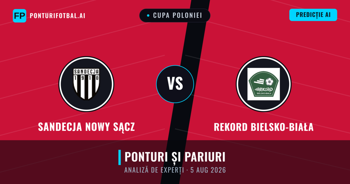 Sandecja Nowy Sącz vs Rekord Bielsko-Biała — pronostic și avancronică meci