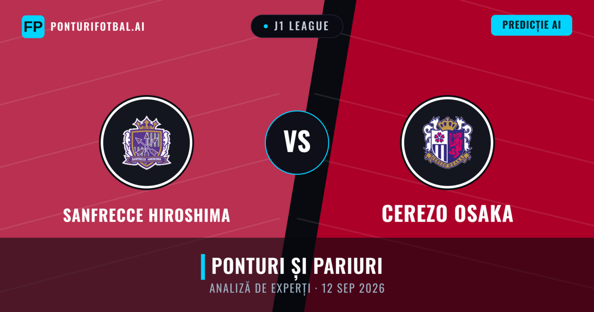 Sanfrecce Hiroshima vs Cerezo Osaka — pronostic și avancronică meci