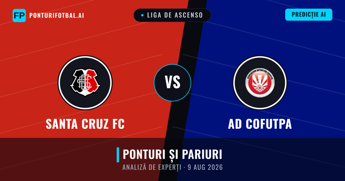 Santa Cruz FC vs AD Cofutpa — pronostic și avancronică meci
