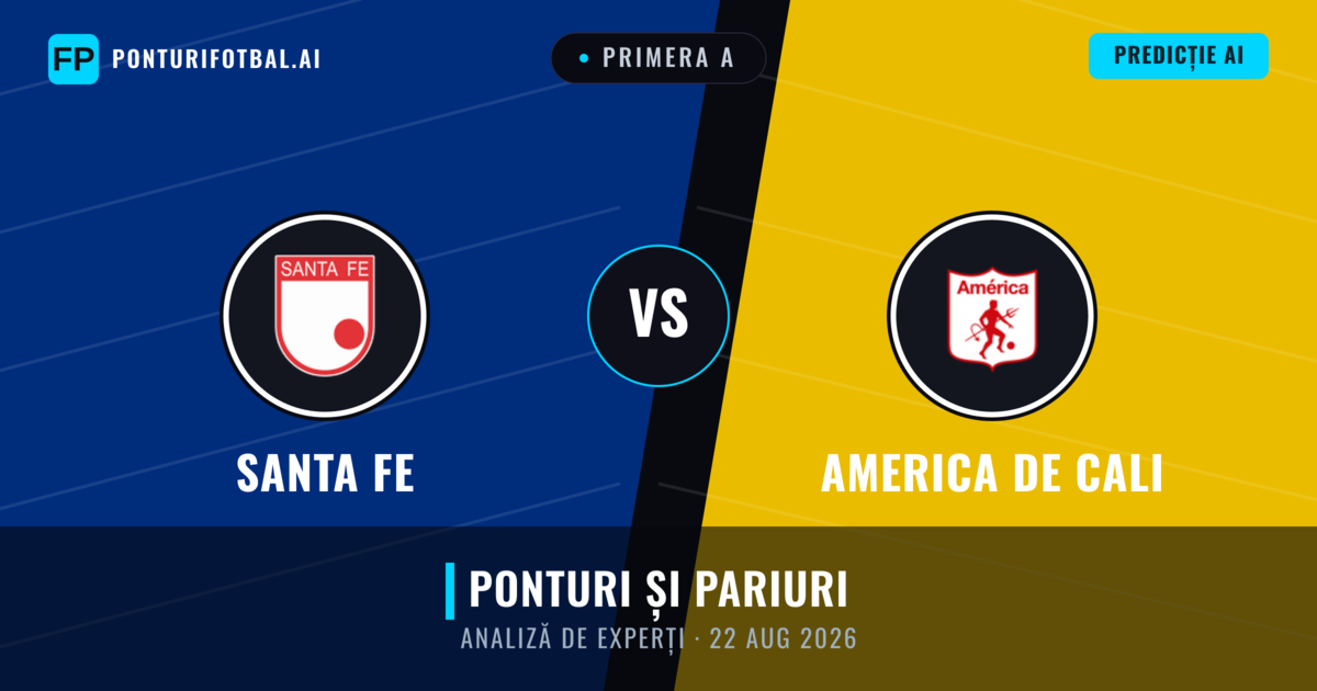 Santa Fe vs America de Cali — pronostic și avancronică meci