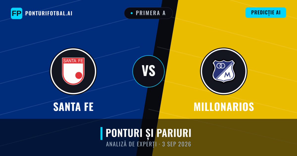 Santa Fe vs Millonarios — pronostic și avancronică meci