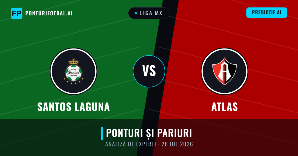 Santos Laguna vs Atlas — pronostic și avancronică meci