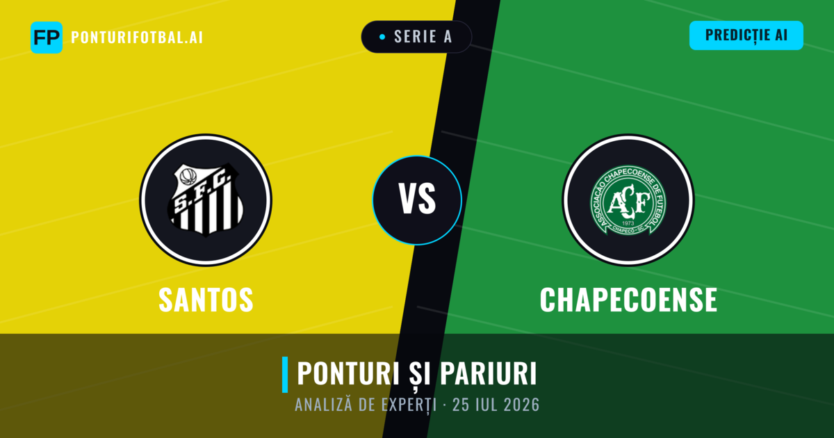 Santos vs Chapecoense — pronostic și avancronică meci