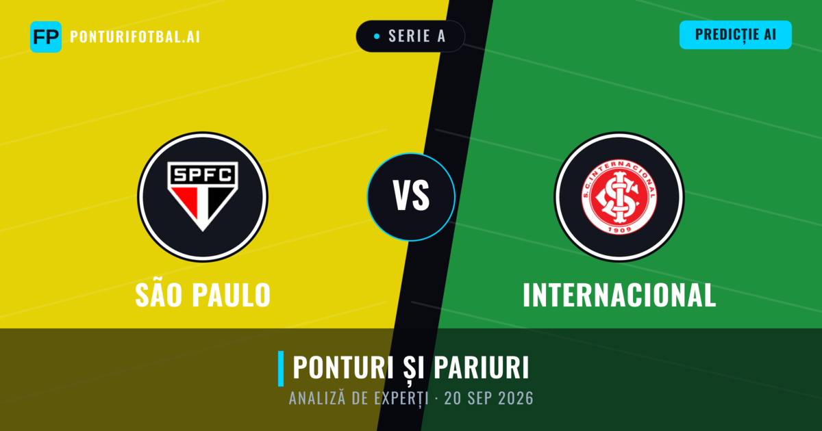 São Paulo vs Internacional — pronostic și avancronică meci