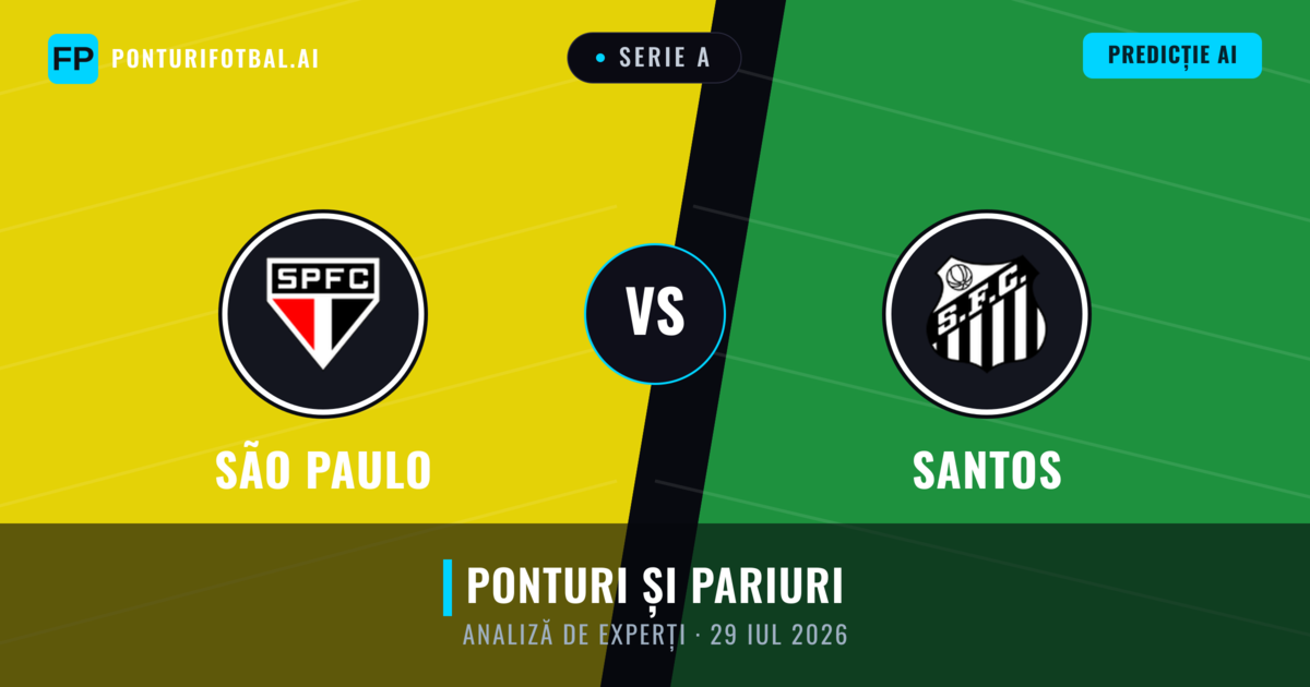 São Paulo vs Santos — pronostic și avancronică meci