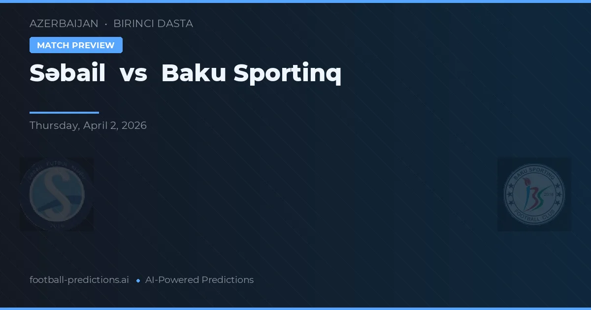 Səbail vs Baku Sportinq — pronostic și avancronică meci