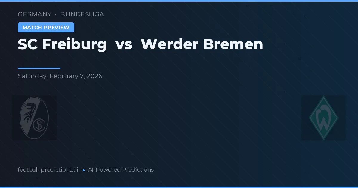 SC Freiburg vs Werder Bremen — pronostic și avancronică meci