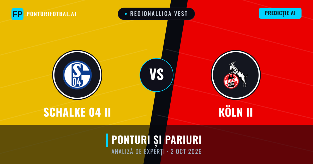 Schalke 04 II vs Köln II — pronostic și avancronică meci