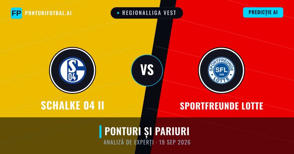 Schalke 04 II vs Sportfreunde Lotte — pronostic și avancronică meci