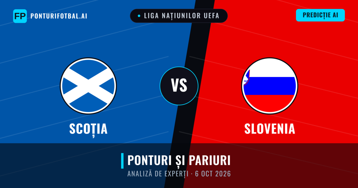 Scoția vs Slovenia — pronostic și avancronică meci