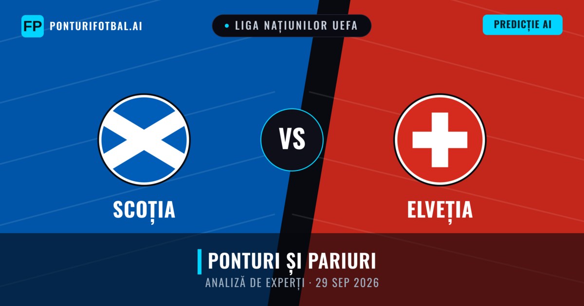Scoția vs Elveția — pronostic și avancronică meci