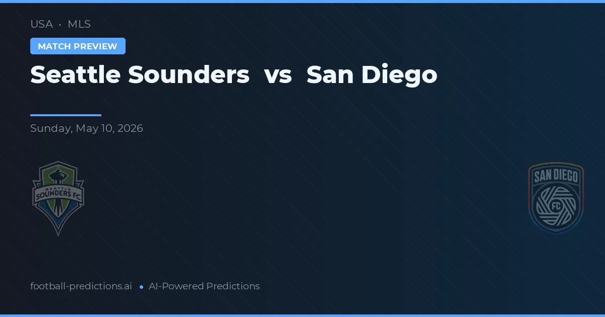 Seattle Sounders vs San Diego — pronostic și avancronică meci