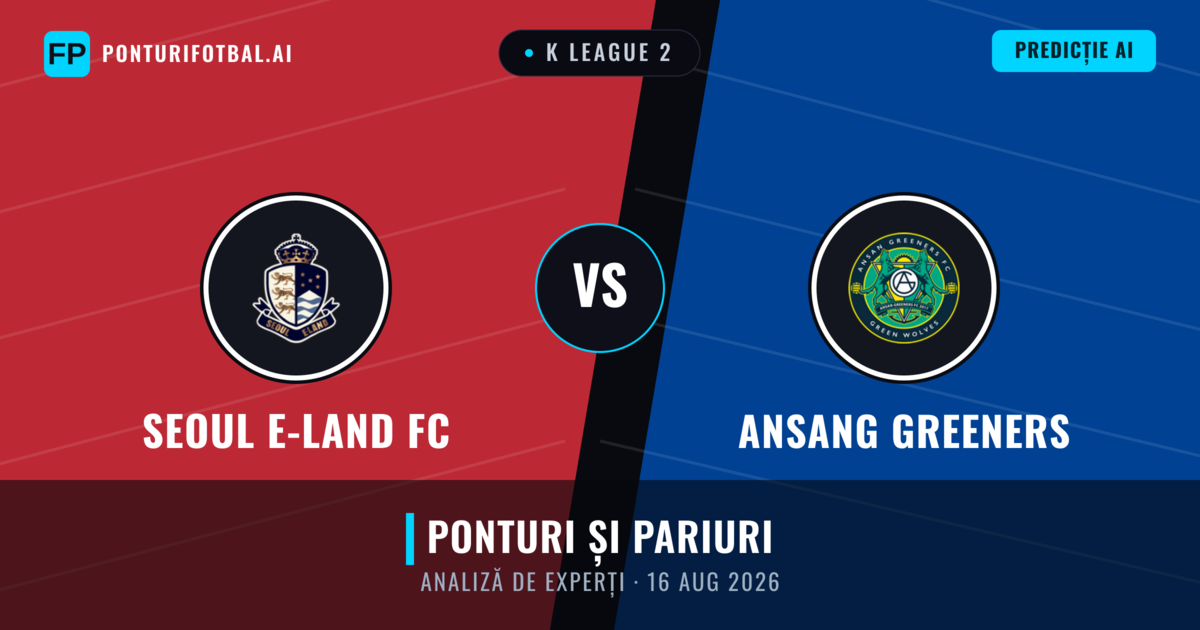 Seoul E-Land FC vs Ansang Greeners — pronostic și avancronică meci