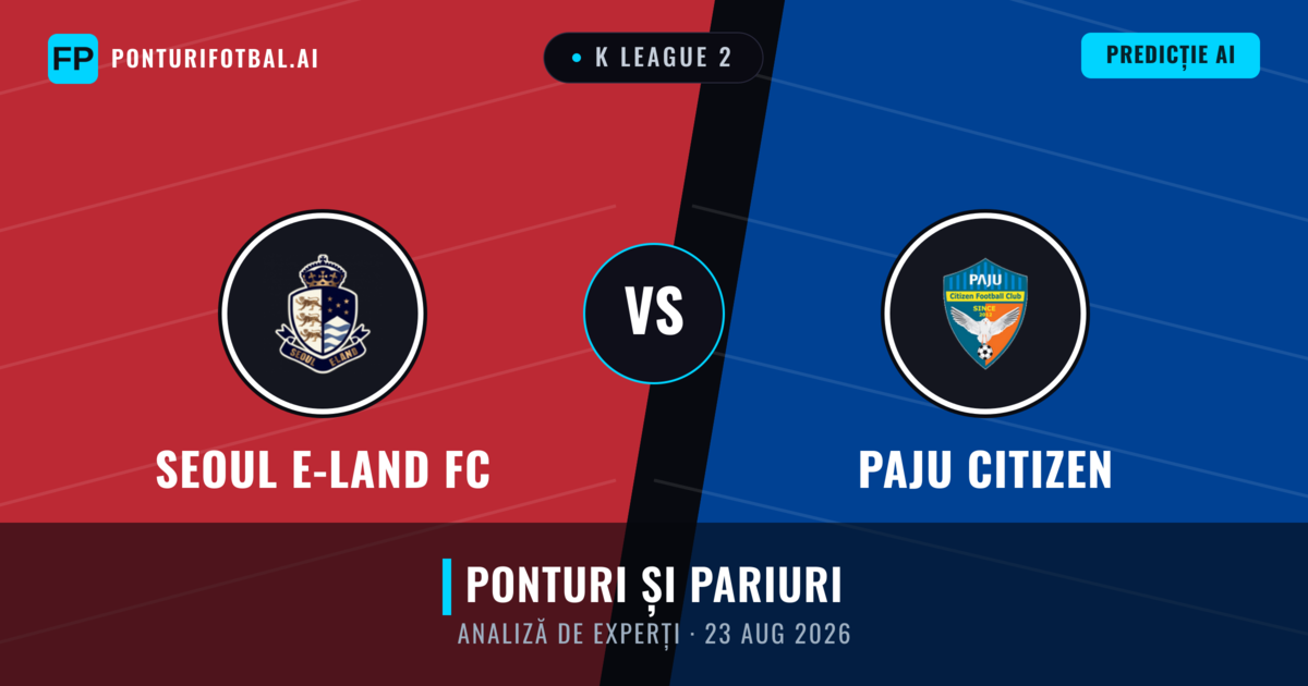 Seoul E-Land FC vs Paju Citizen — pronostic și avancronică meci
