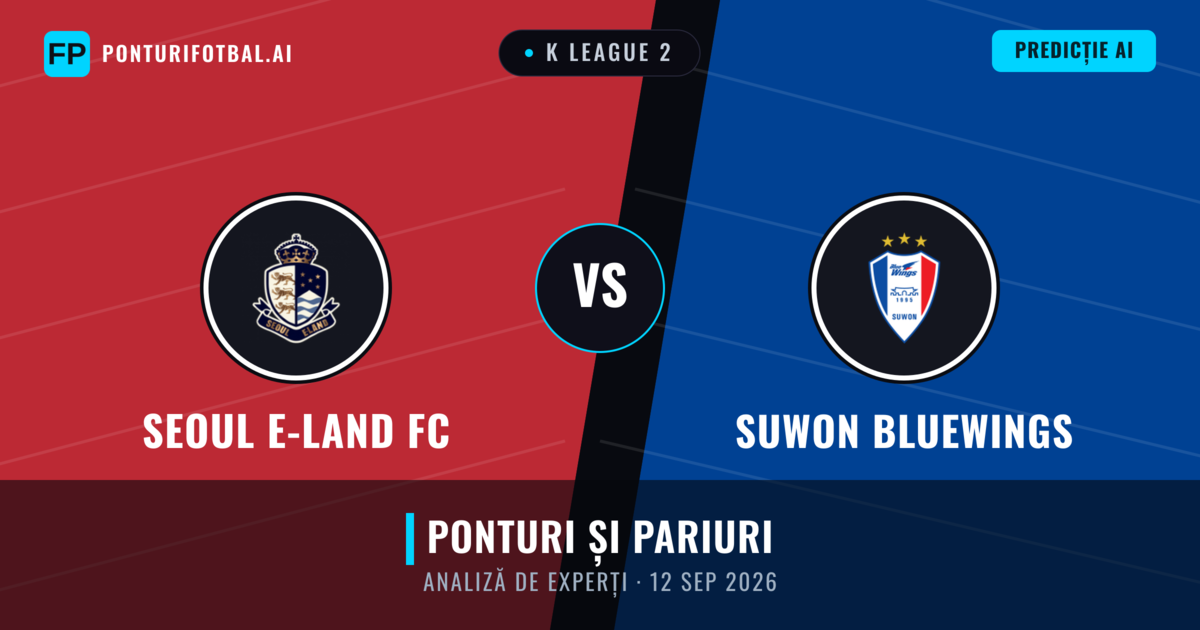 Seoul E-Land FC vs Suwon Bluewings — pronostic și avancronică meci