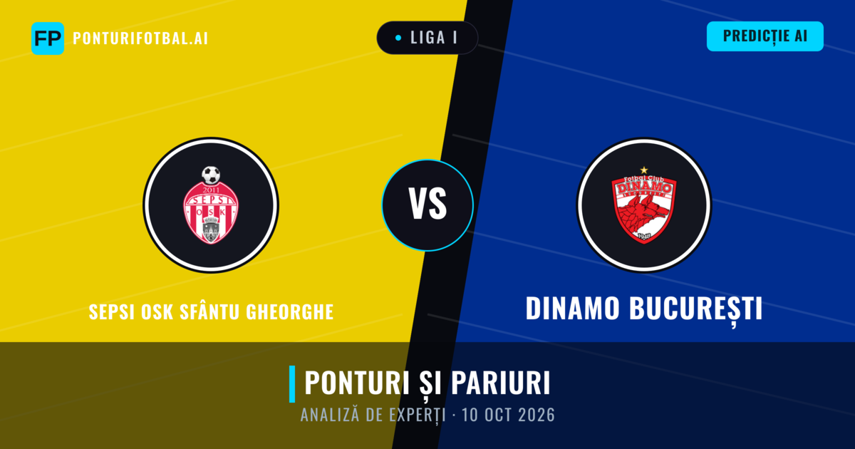 Sepsi OSK Sfântu Gheorghe vs Dinamo București — pronostic și avancronică meci