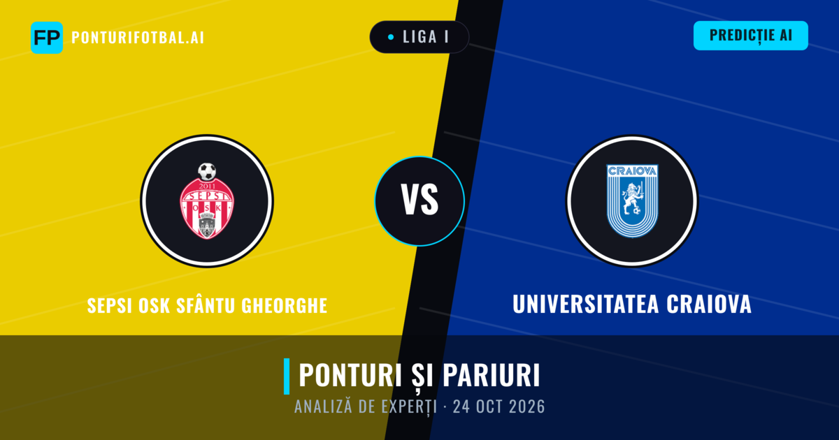 Sepsi OSK Sfântu Gheorghe vs Universitatea Craiova — pronostic și avancronică meci