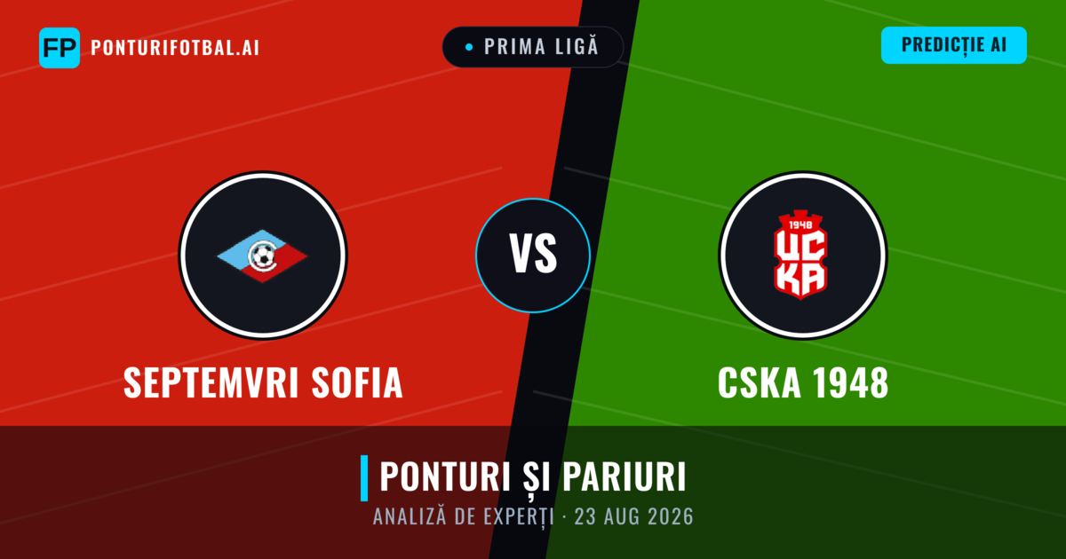 Septemvri Sofia vs CSKA 1948 — pronostic și avancronică meci