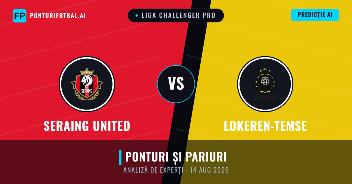 Seraing United vs Lokeren-Temse — pronostic și avancronică meci