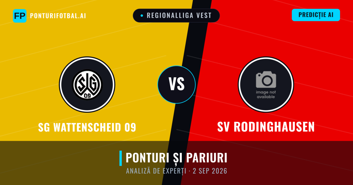 SG Wattenscheid 09 vs SV Rodinghausen — pronostic și avancronică meci