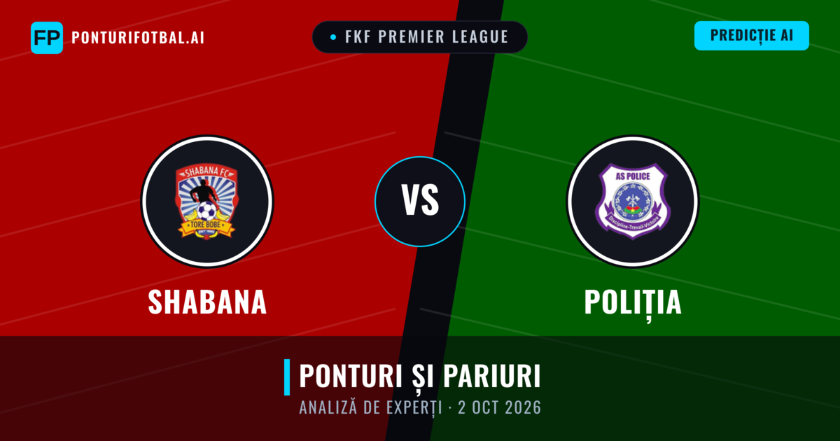Shabana vs Poliția — pronostic și avancronică meci
