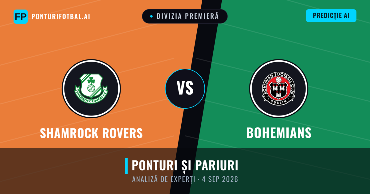 Shamrock Rovers vs Bohemians — pronostic și avancronică meci