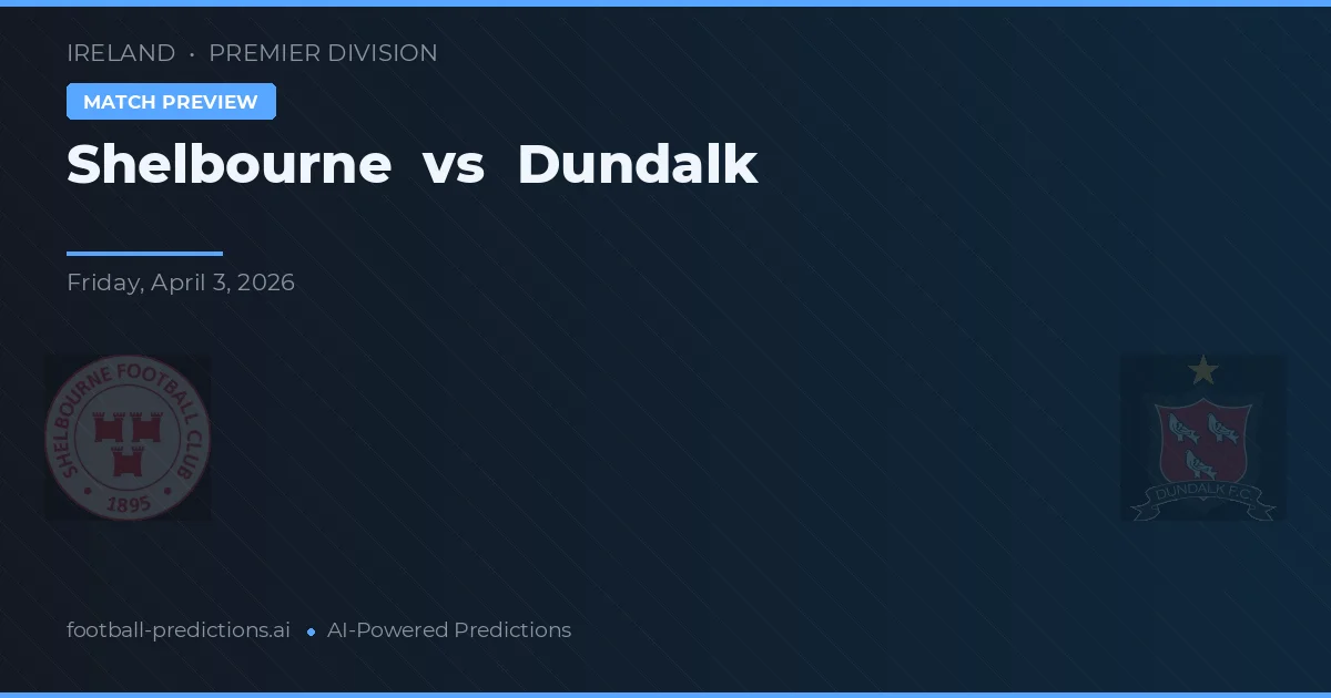 Shelbourne vs Dundalk — pronostic și avancronică meci
