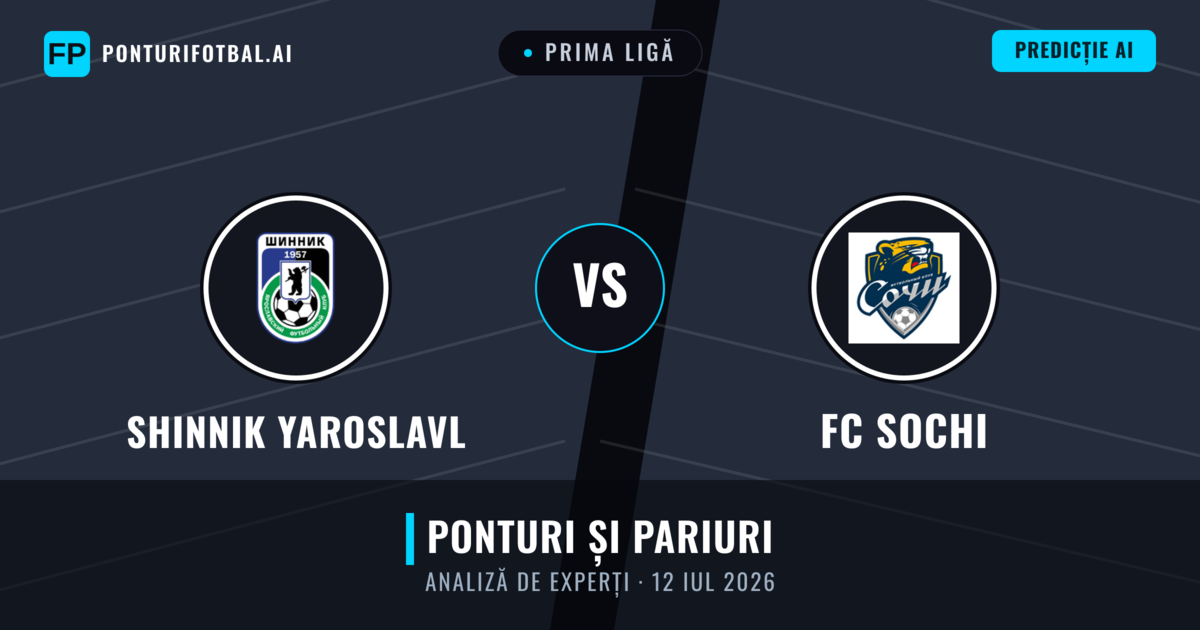 Shinnik Yaroslavl vs FC Sochi — pronostic și avancronică meci