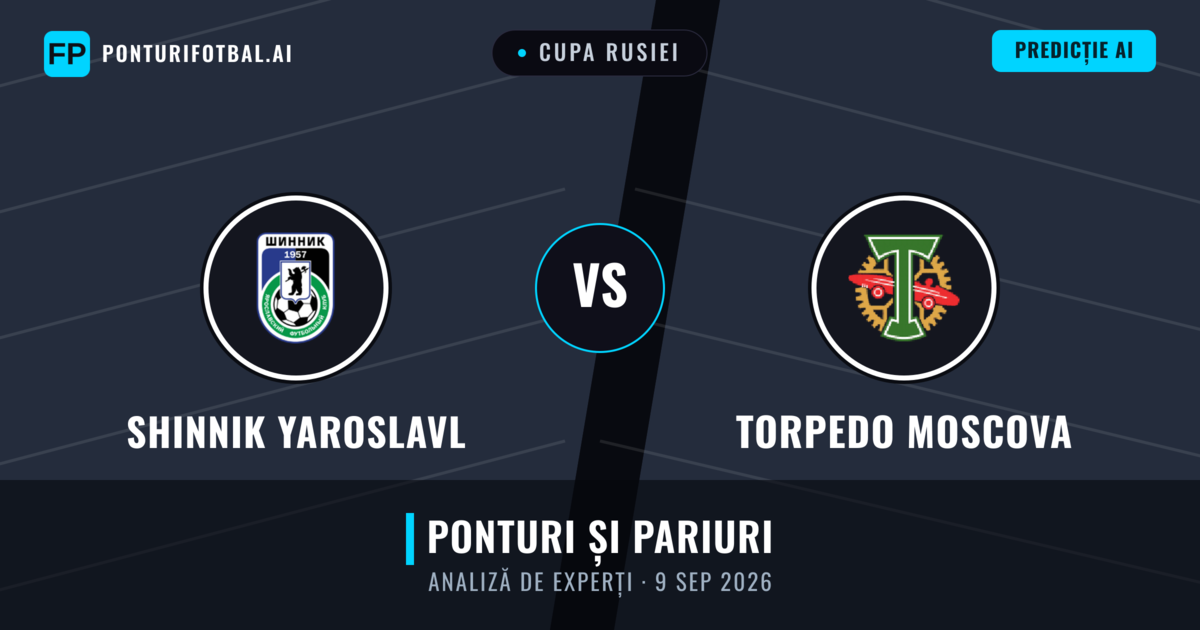 Shinnik Yaroslavl vs Torpedo Moscova — pronostic și avancronică meci