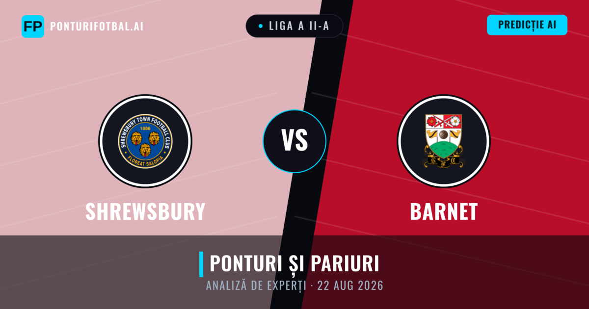 Shrewsbury vs Barnet — pronostic și avancronică meci