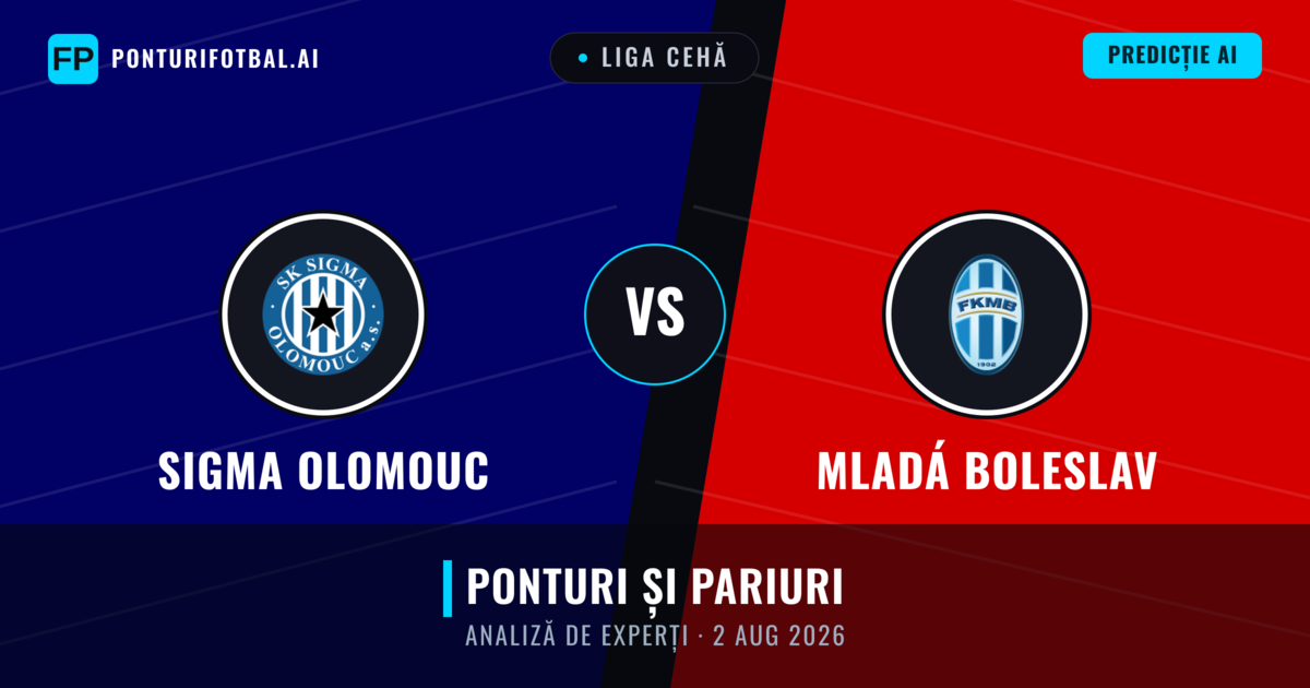 Sigma Olomouc vs Mladá Boleslav — pronostic și avancronică meci
