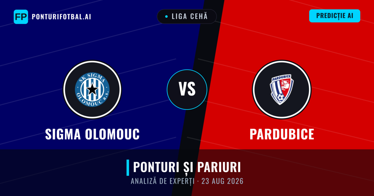 Sigma Olomouc vs Pardubice — pronostic și avancronică meci
