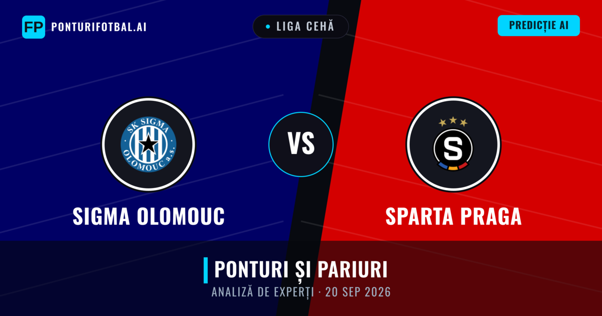 Sigma Olomouc vs Sparta Praga — pronostic și avancronică meci
