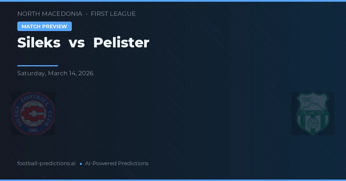 Sileks vs Pelister — pronostic și avancronică meci