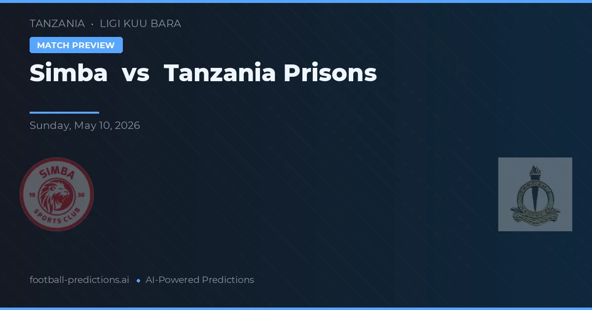Simba vs Penitenciarul Tanzania — pronostic și avancronică meci