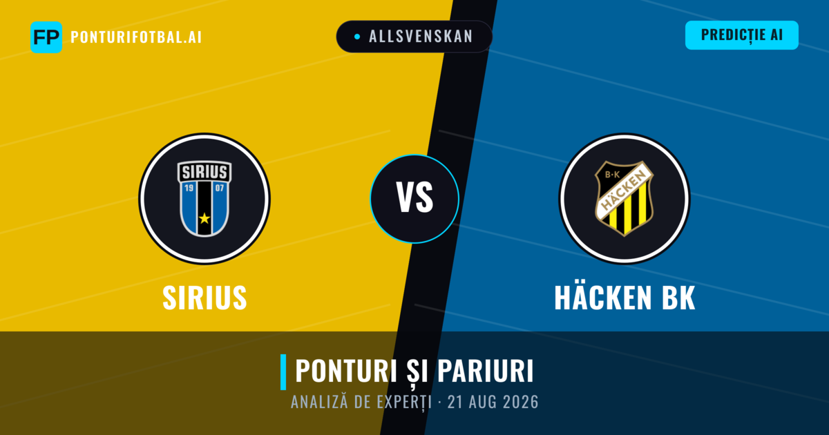 Sirius vs Häcken BK — pronostic și avancronică meci