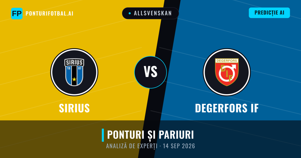 Sirius vs Degerfors IF — pronostic și avancronică meci