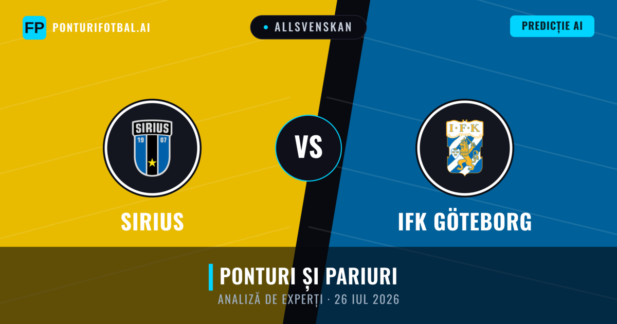 Sirius vs IFK Göteborg — pronostic și avancronică meci