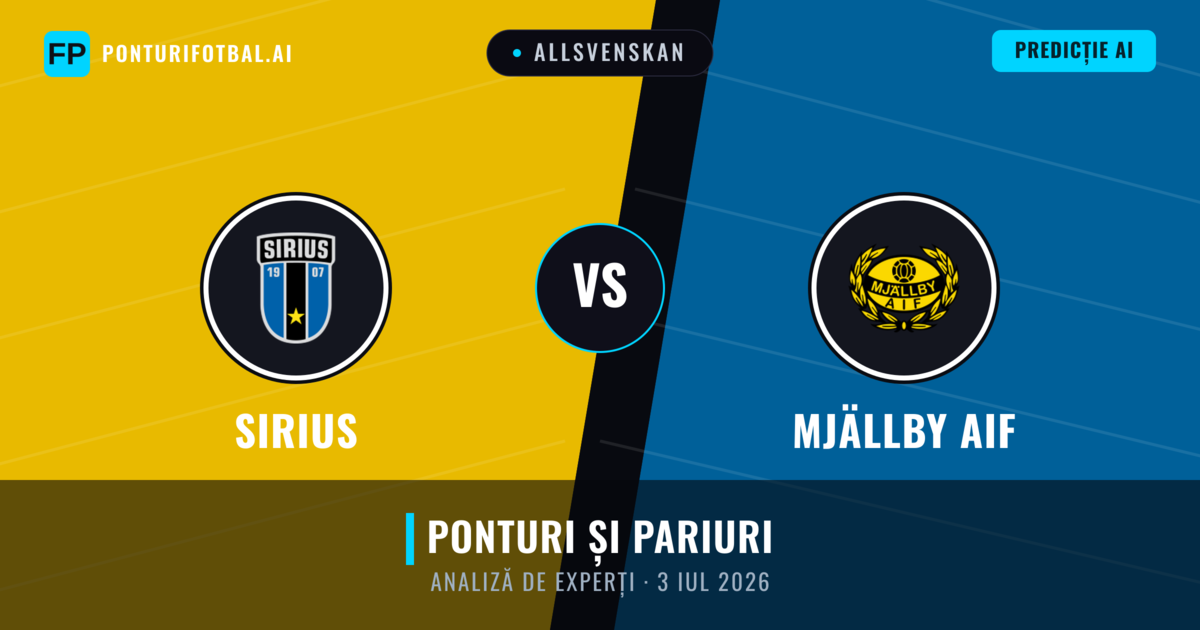 Sirius vs Mjällby AIF — pronostic și avancronică meci