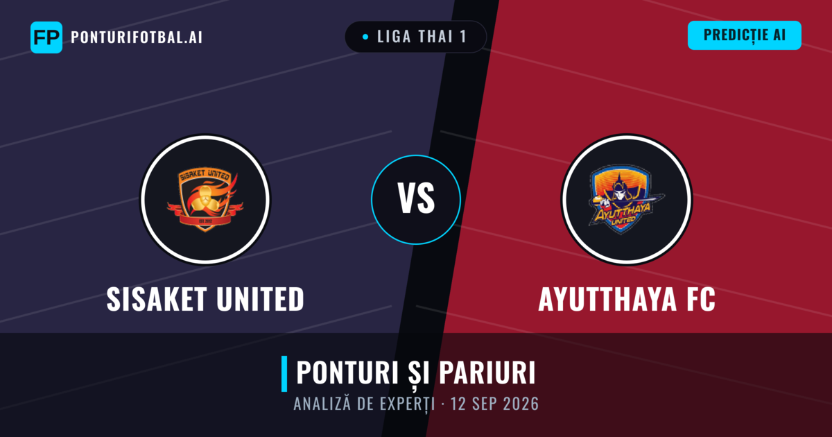 Sisaket United vs Ayutthaya FC — pronostic și avancronică meci