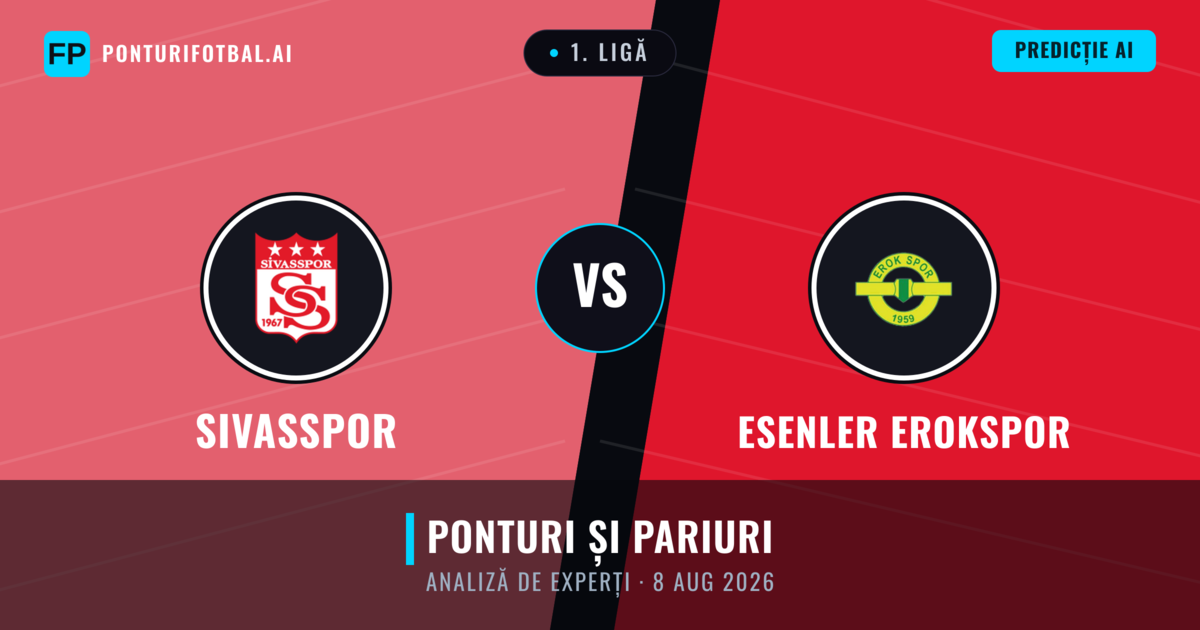 Sivasspor vs Esenler Erokspor — pronostic și avancronică meci
