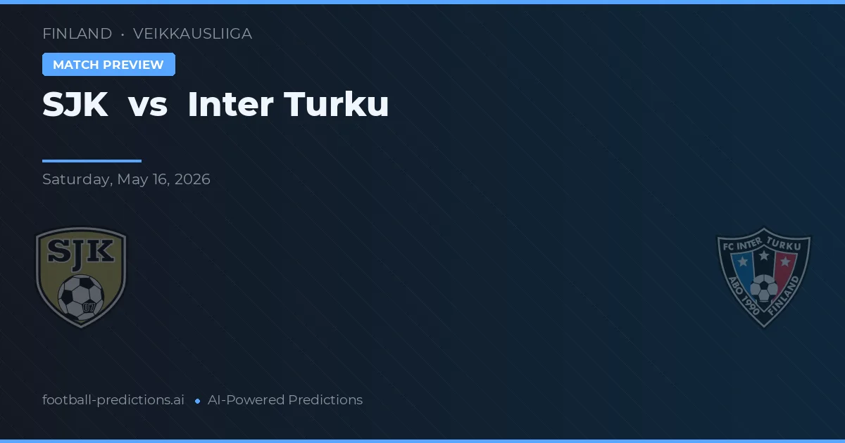 SJK vs Inter Turku — pronostic și avancronică meci
