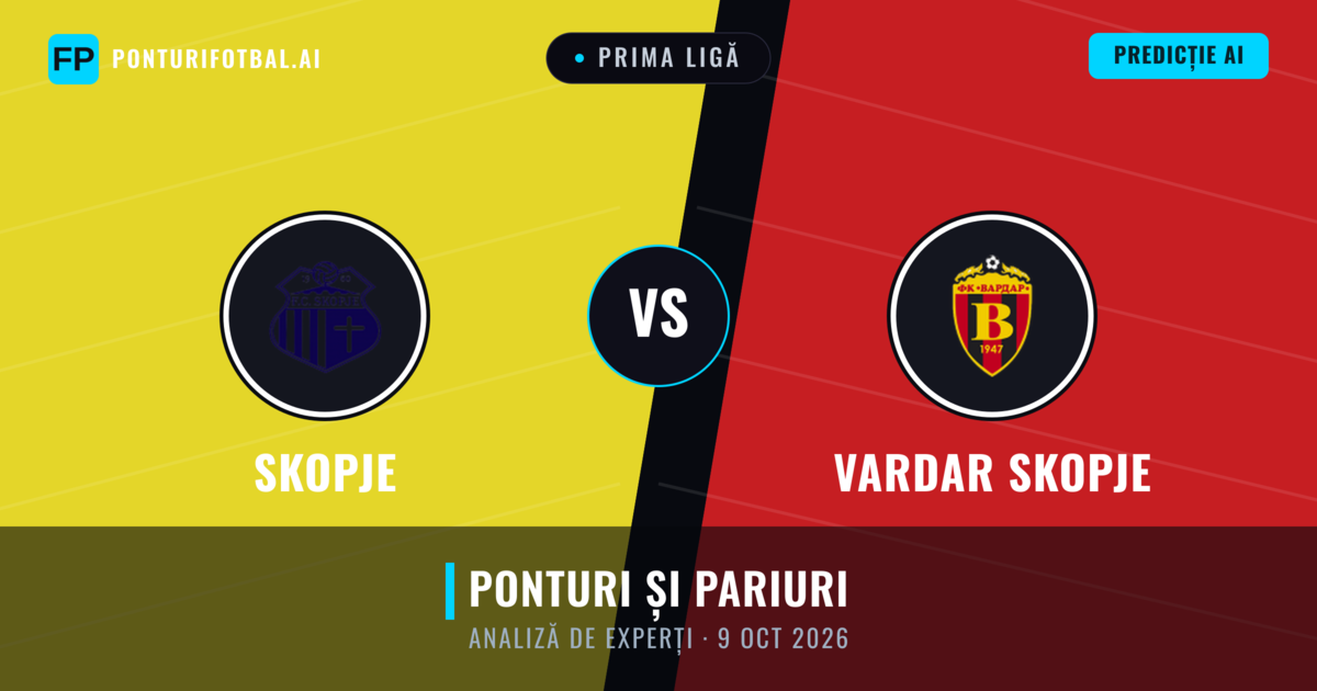 Skopje vs Vardar Skopje — pronostic și avancronică meci
