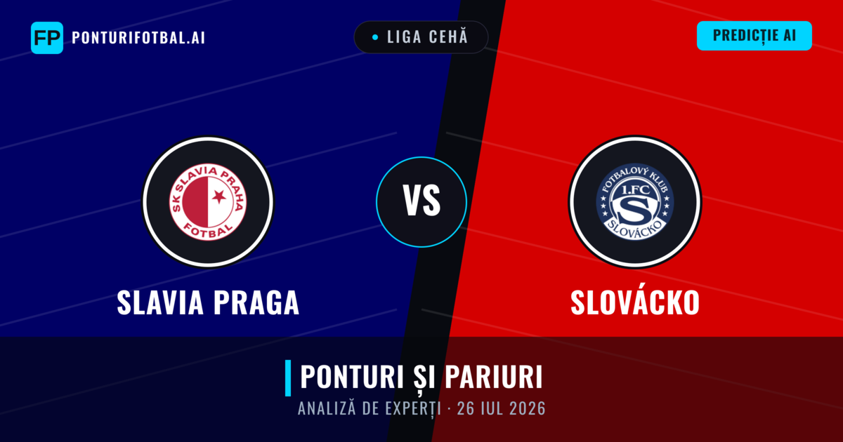 Slavia Praga vs Slovácko — pronostic și avancronică meci