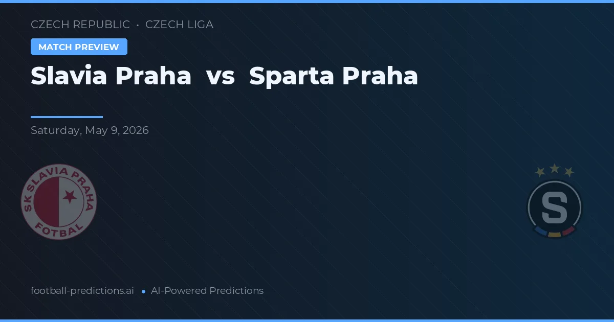 Slavia Praga vs Sparta Praga — pronostic și avancronică meci