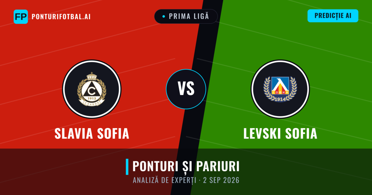 Slavia Sofia vs Levski Sofia — pronostic și avancronică meci
