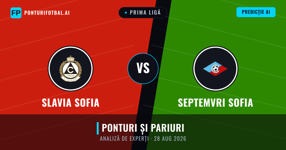 Slavia Sofia vs Septemvri Sofia — pronostic și avancronică meci
