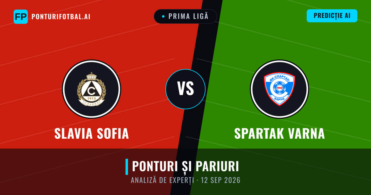Slavia Sofia vs Spartak Varna — pronostic și avancronică meci