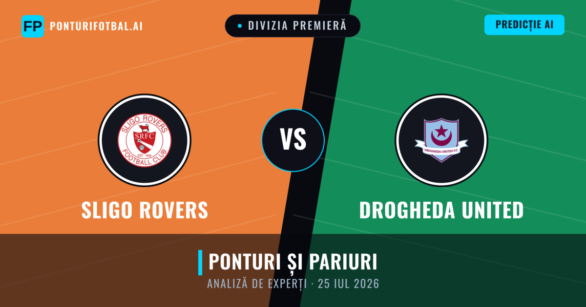 Sligo Rovers vs Drogheda United — pronostic și avancronică meci